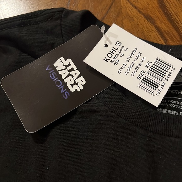 Star Wars Visions Samurai Darth Vader Black Adult Shirt NWT - Picture 4 of 6